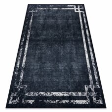 ANDRE 1486 plaunamas kilimas Rėmelis vintage - juoda / balta