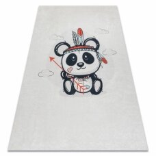 BAMBINO 1129 plaunamas kilimas panda vaikams neslystantis - kremas