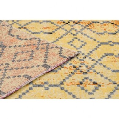 Modernus kilimas MUNDO D5751 glamour lauko oranžinis / juoda 1