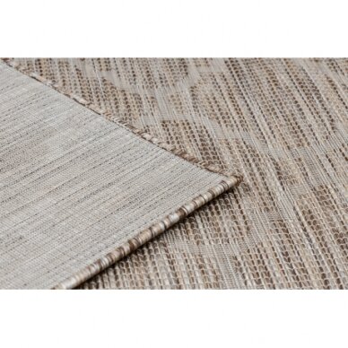 Kilimas sizalio virvelės PATIO 3069 grotelių dizainas - natūralus / smėlio spalvos 1