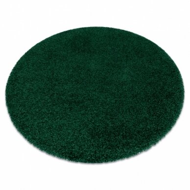 Kilimas SOFFI Apskritas kilimas 5cm žalias butelis