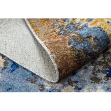 MIRO 51774.802 plaunamas kilimas Abstrakcijos - mėlyna / smėlio spalvos 2