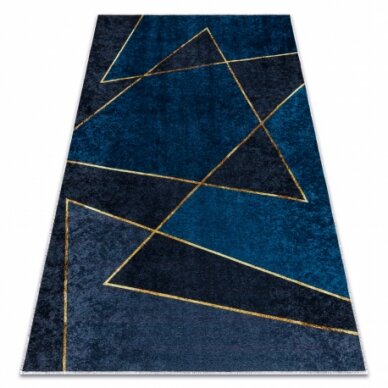 MIRO 52097.801 plaunamas kilimas geometrinis - mėlyna