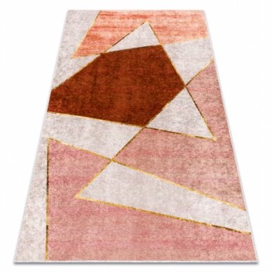 MIRO 52097.802 plaunamas kilimas geometrinis - rožinis