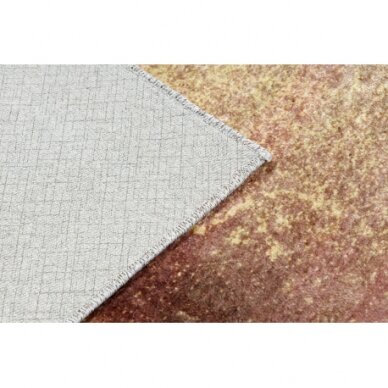 MIRO 52101.801 plaunamas kilimas Abstrakcijos - smėlio spalvos / auksas 1