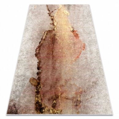 MIRO 52101.801 plaunamas kilimas Abstrakcijos - smėlio spalvos / auksas