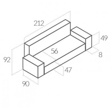 Trivietė sofa - lova 2