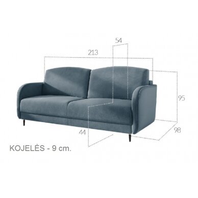 Trivietė sofa - lova 2