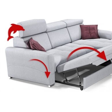 Trivietė sofa - lova 1