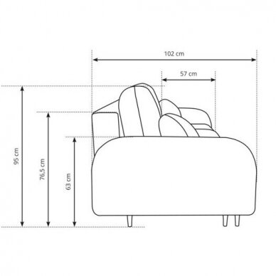 Trivietė sofa - lova 6