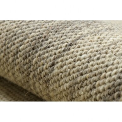 Vilnonis kilimas VILLA 7796/72800 Juostelės SIZAL, plokščio audinio smėlio spalvos 3
